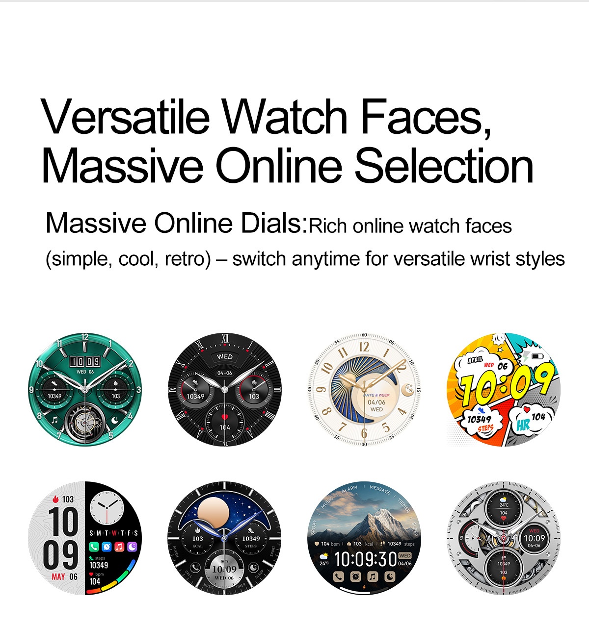 Smart Watch with Round AMOLED HD Display & Bluetooth Calling