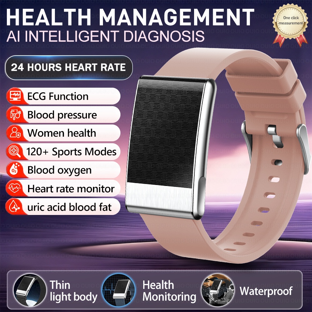 Screenless Smart Health Tracker Band with ECG, Heart Rate & SpO2