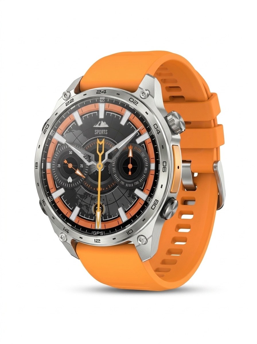 HD300 Pro GPS Smart Watch with Round AMOLED Display & 4GB Offline Maps
