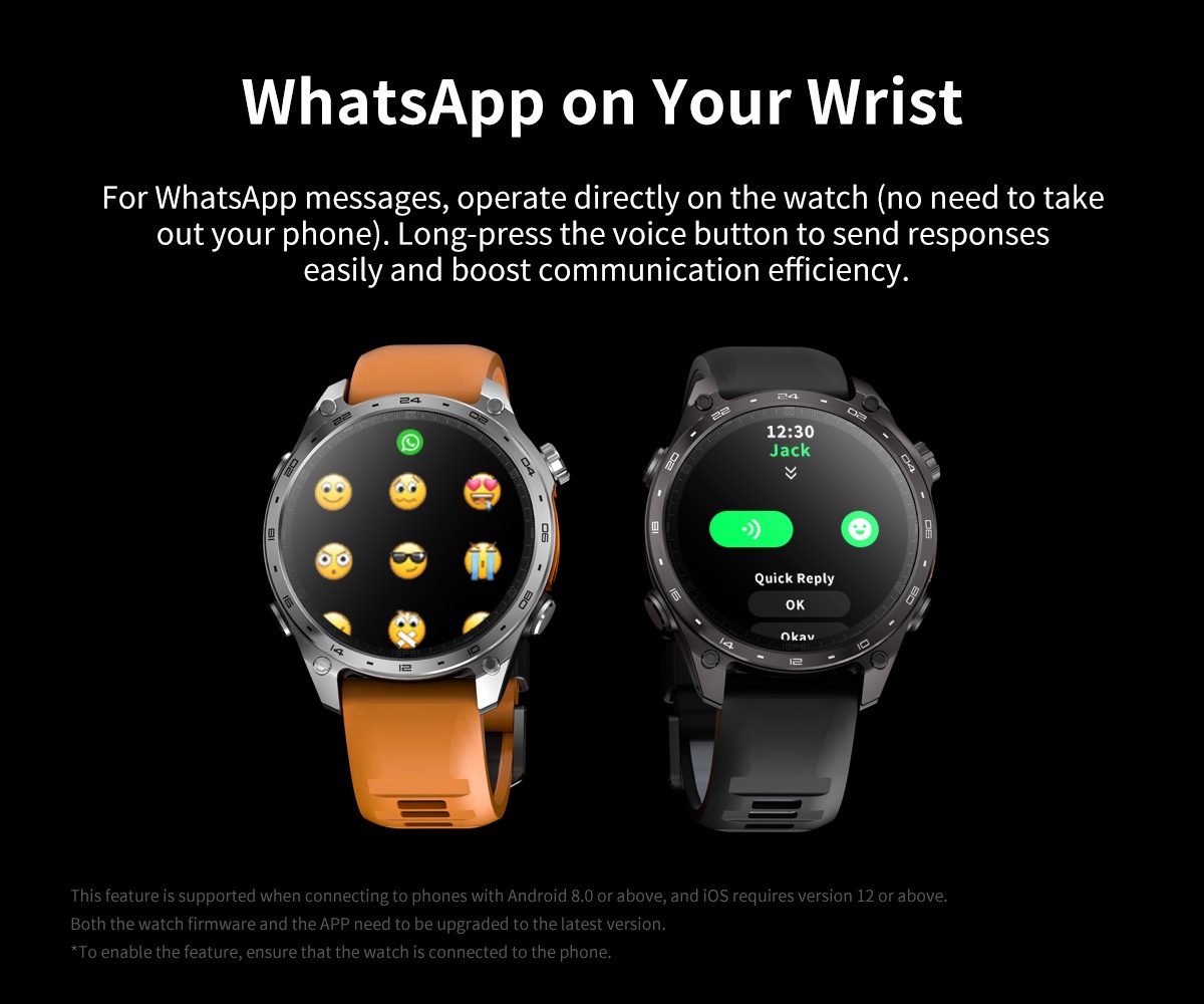 HD300 Pro GPS Smart Watch with Round AMOLED Display & 4GB Offline Maps