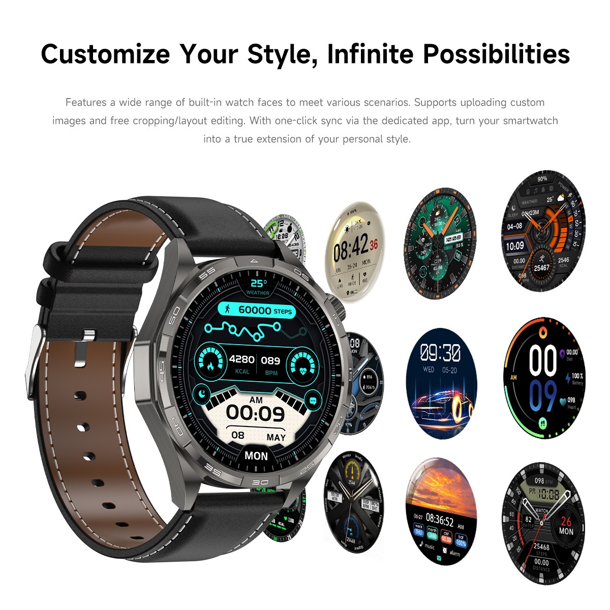 WATCH 6 PRO Smart Watch for Men with 1.50" HD Screen & Wireless Calling