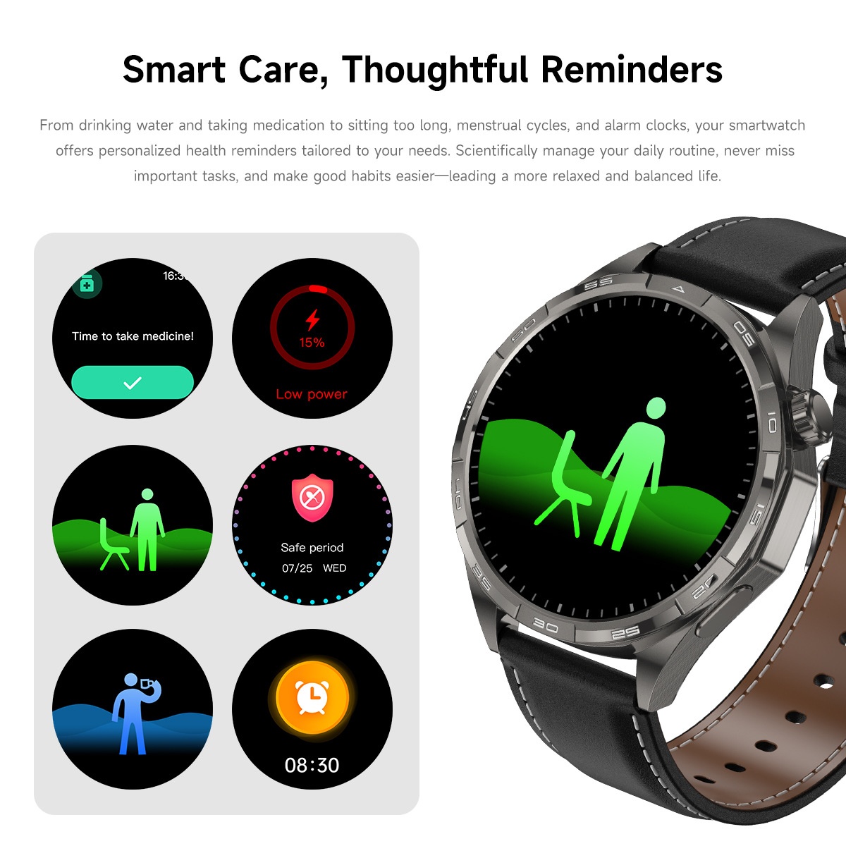 WATCH 6 PRO Smart Watch for Men with 1.50" HD Screen & Wireless Calling