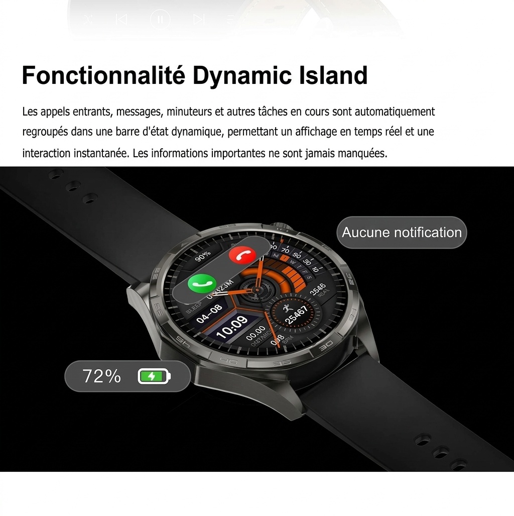 Montre connectée WATCH 6 PRO pour hommes avec écran HD de 1,50 pouce et appels sans fil