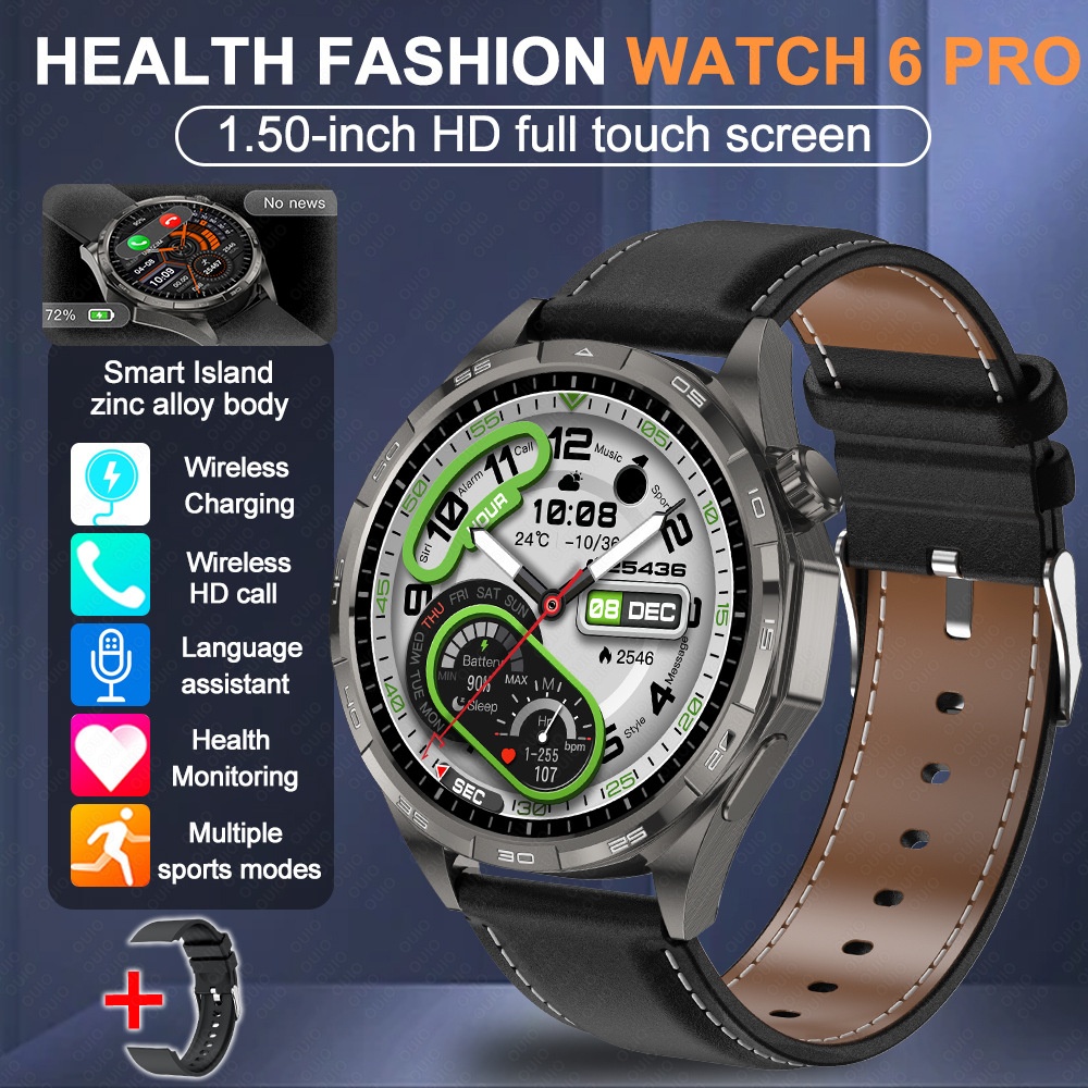 WATCH 6 PRO Smart Watch for Men with 1.50" HD Screen & Wireless Calling