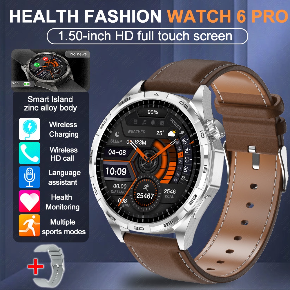 WATCH 6 PRO Smart Watch for Men with 1.50" HD Screen & Wireless Calling