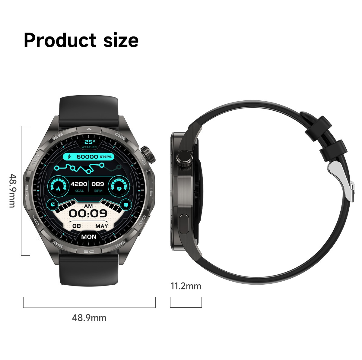 WATCH 6 PRO Smart Watch for Men with 1.50" HD Screen & Wireless Calling