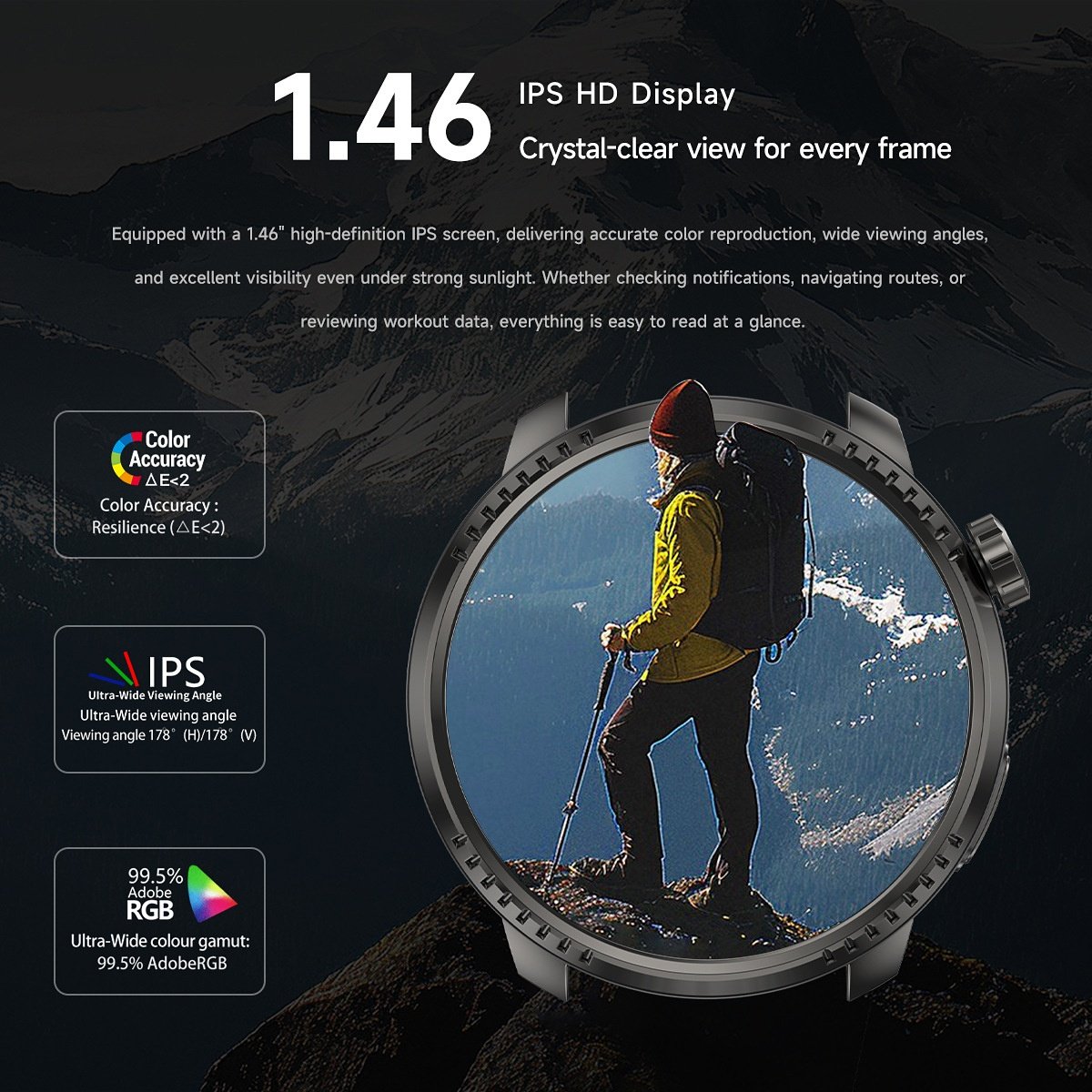 DS6 Smart Watch with GPS, IP68 Waterproof & Bluetooth Calling