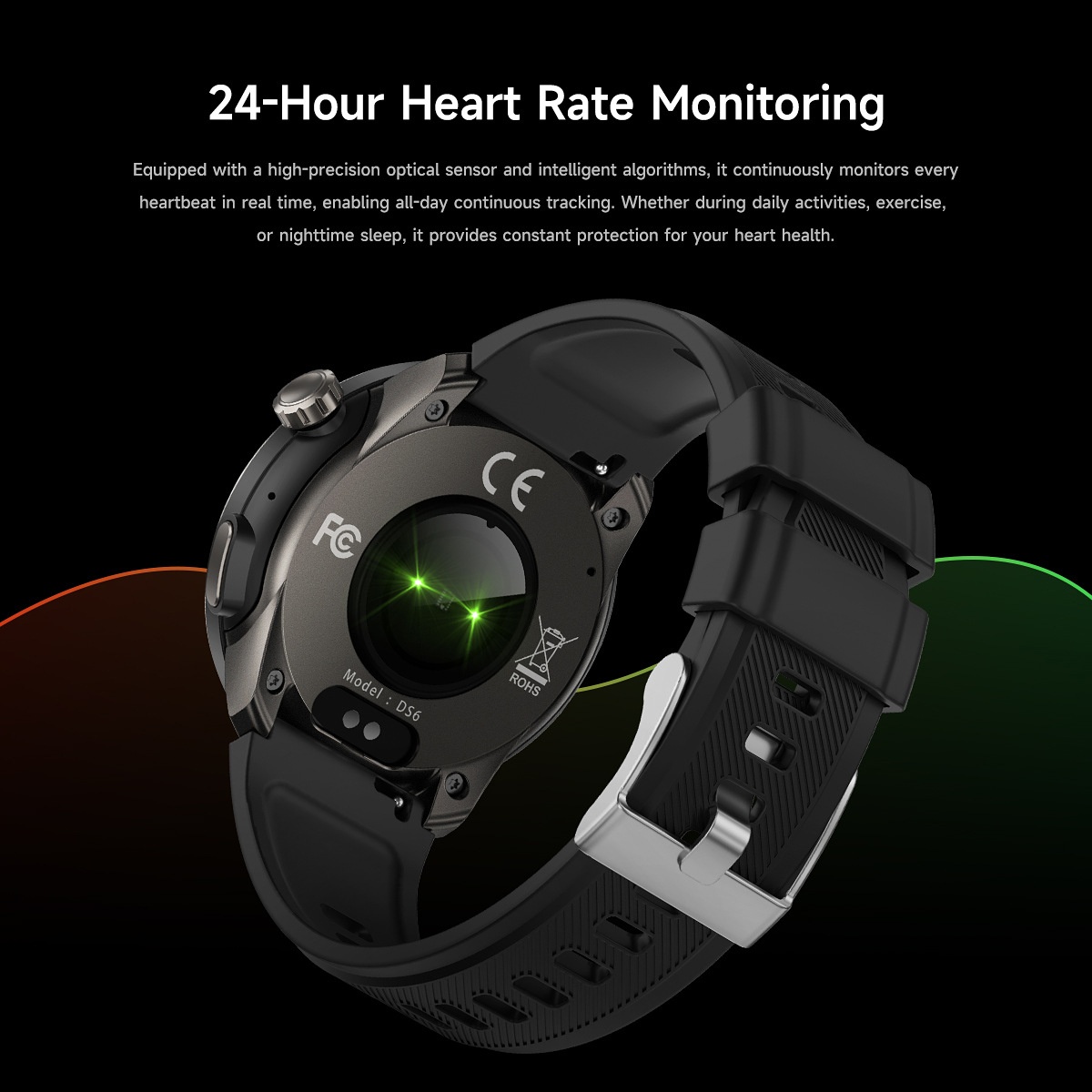 DS6 Smart Watch with GPS, IP68 Waterproof & Bluetooth Calling