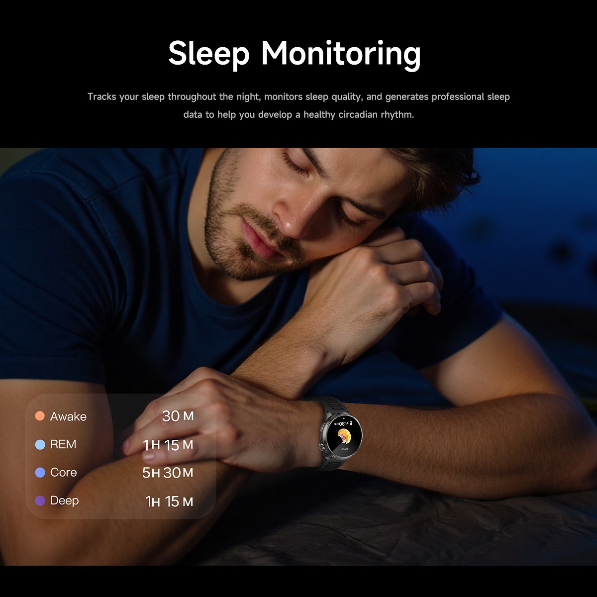DS6 Smart Watch with GPS, IP68 Waterproof & Bluetooth Calling