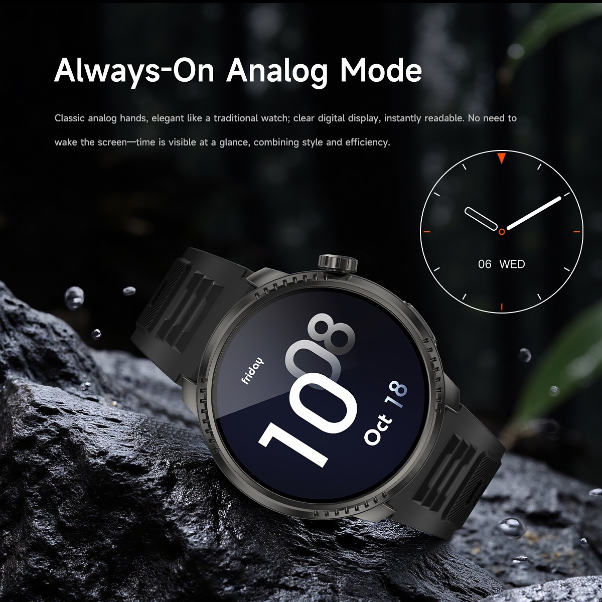DS6 Smart Watch with GPS, IP68 Waterproof & Bluetooth Calling