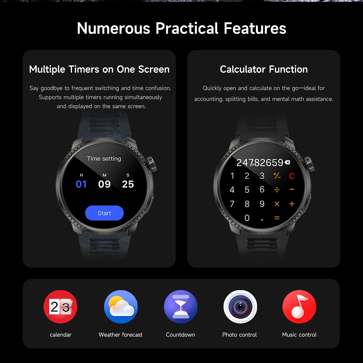 DS6 Smart Watch with GPS, IP68 Waterproof & Bluetooth Calling