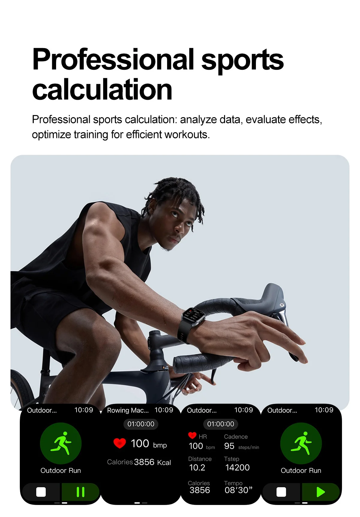 Smart Health ECG Watch with Square HD Screen & Bluetooth Calling
