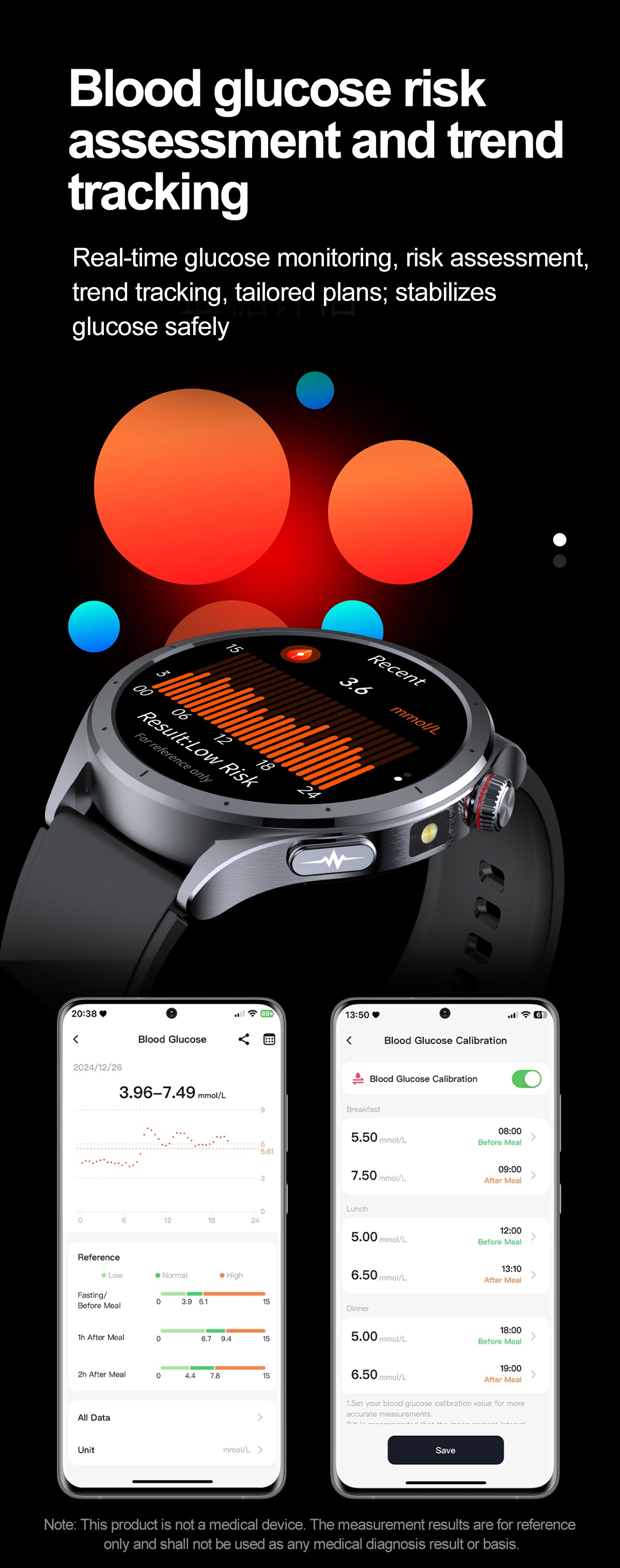 AI Smart ECG Health Watch with Round AMOLED Display & Bluetooth Calling