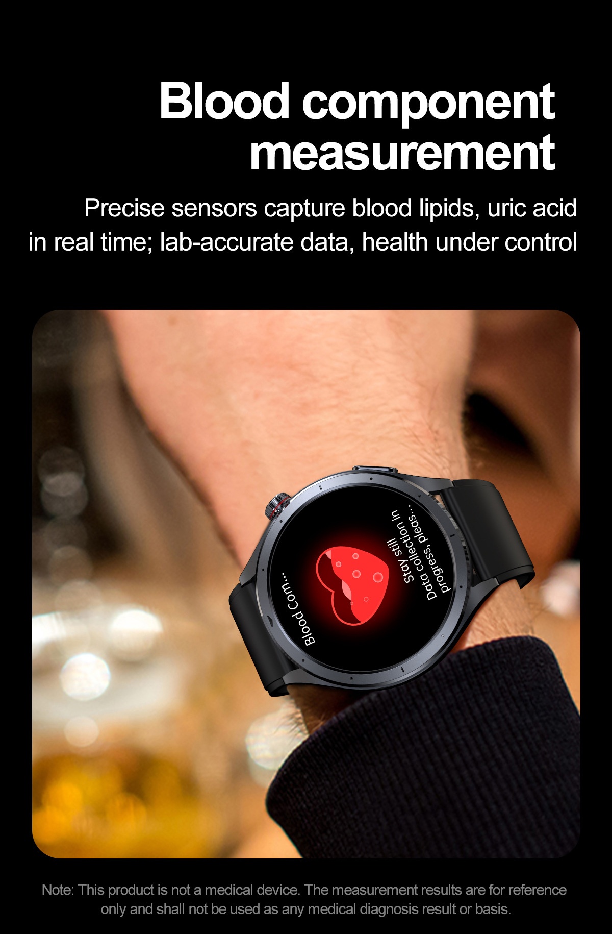 AI Smart ECG Health Watch with Round AMOLED Display & Bluetooth Calling