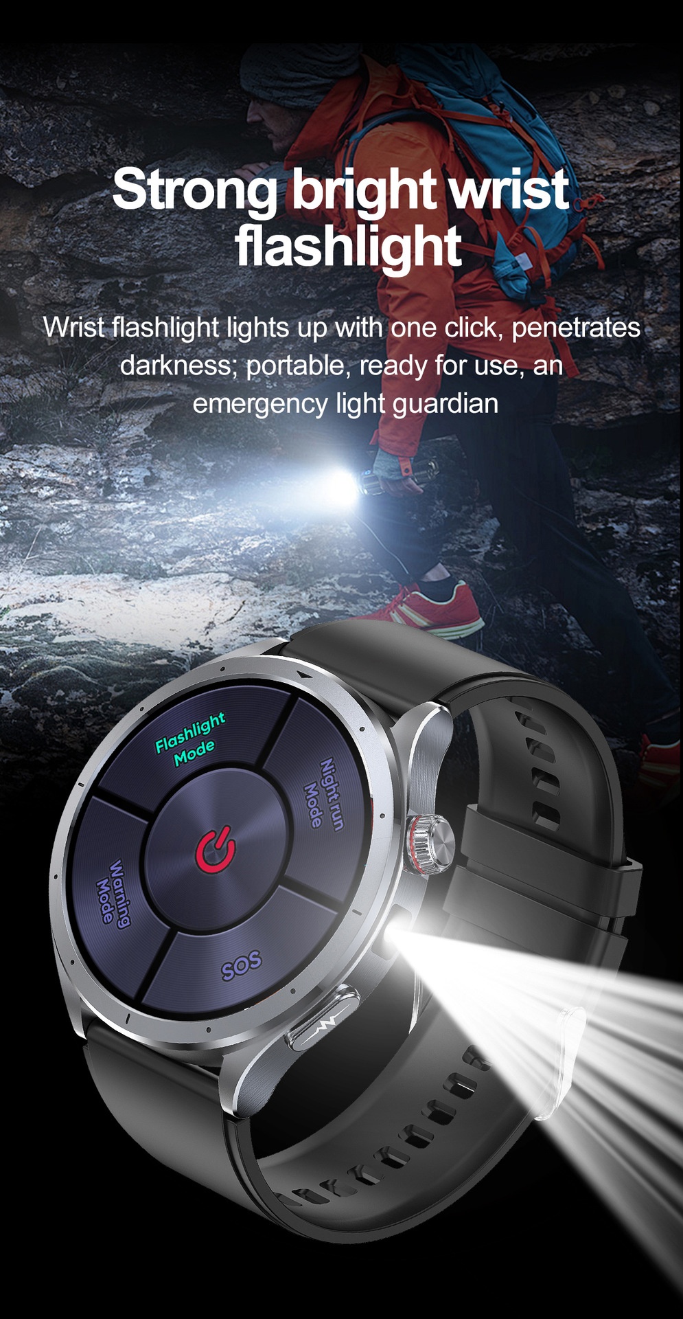 AI Smart ECG Health Watch with Round AMOLED Display & Bluetooth Calling
