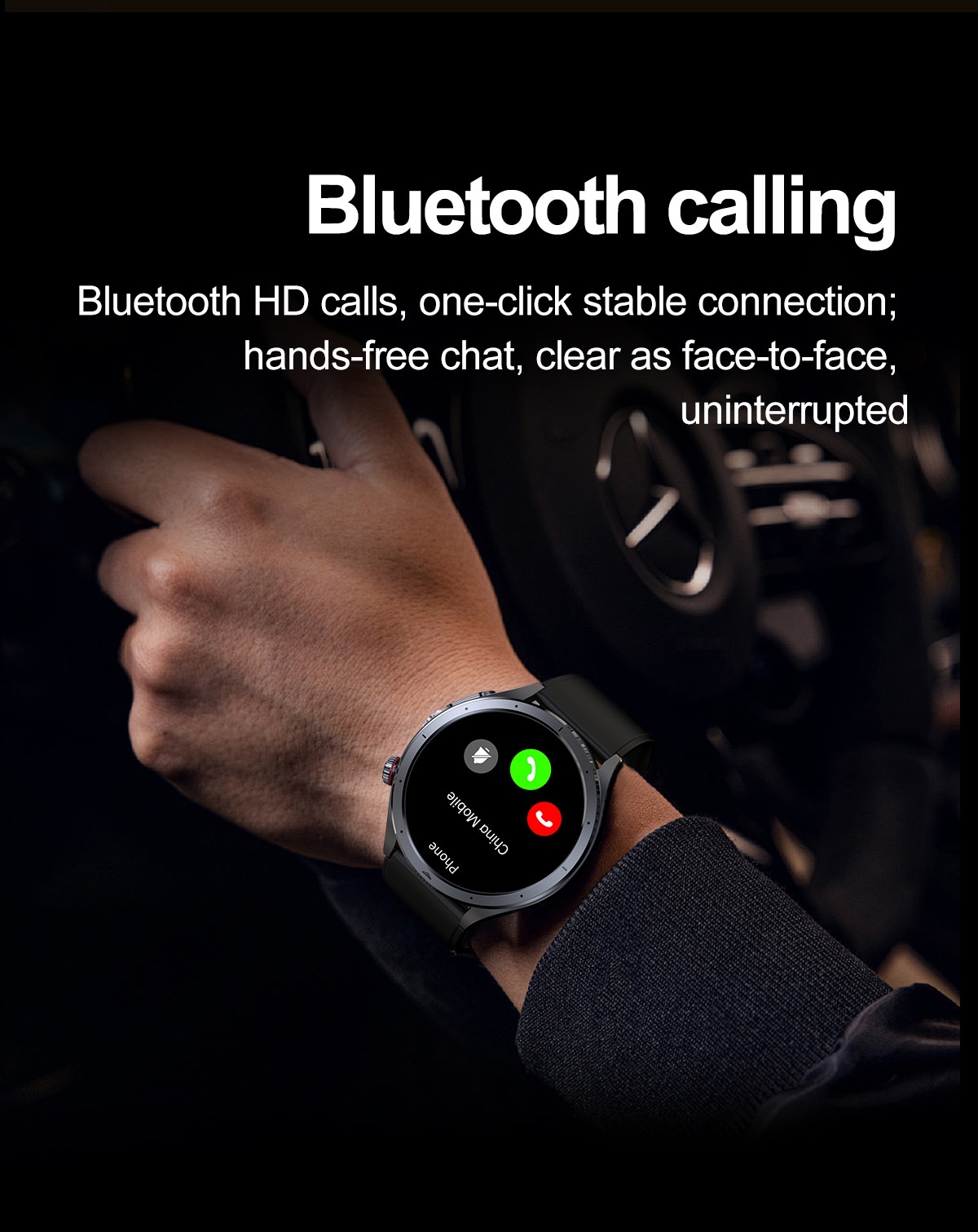 AI Smart ECG Health Watch with Round AMOLED Display & Bluetooth Calling