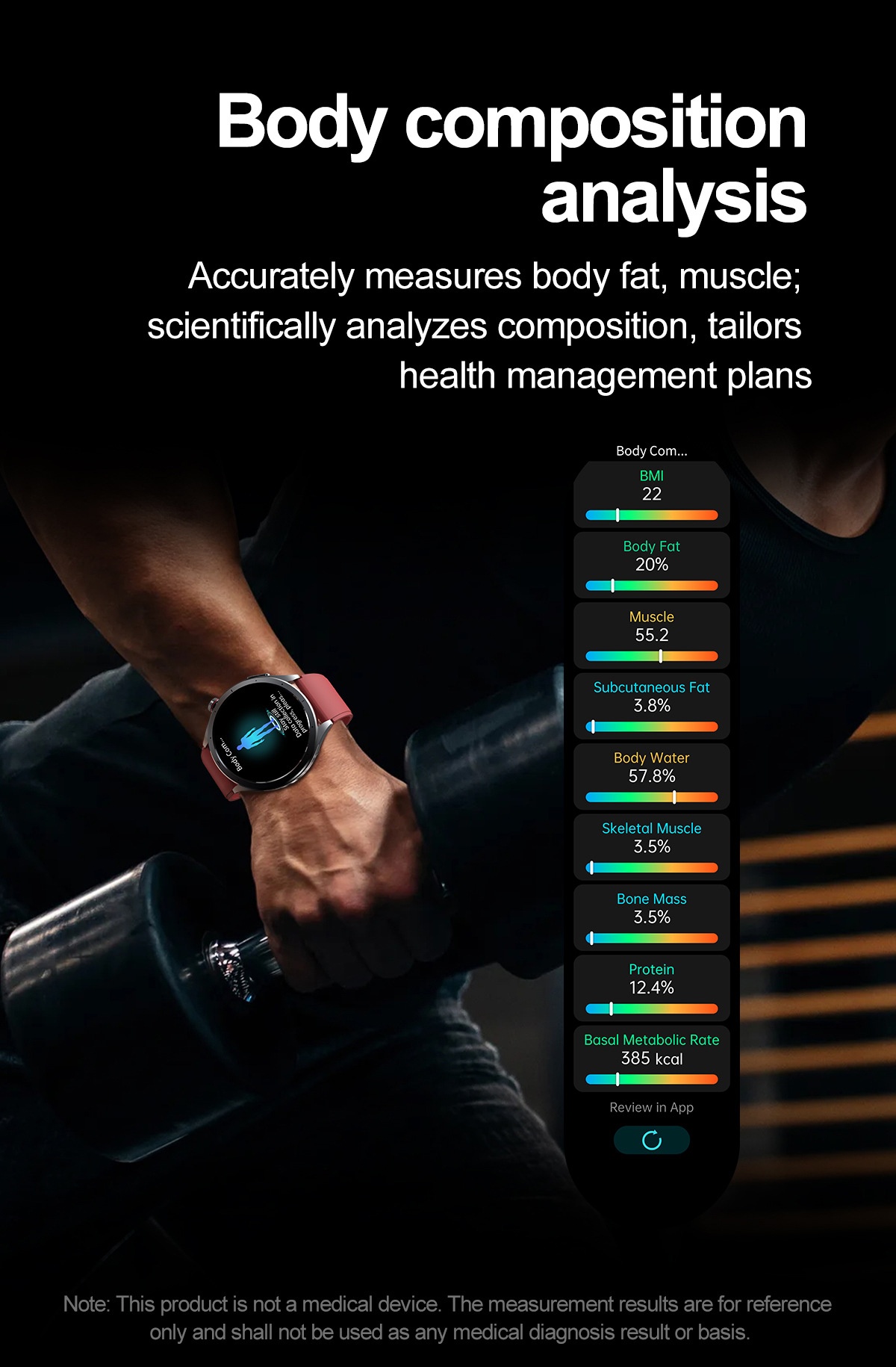 AI Smart ECG Health Watch with Round AMOLED Display & Bluetooth Calling