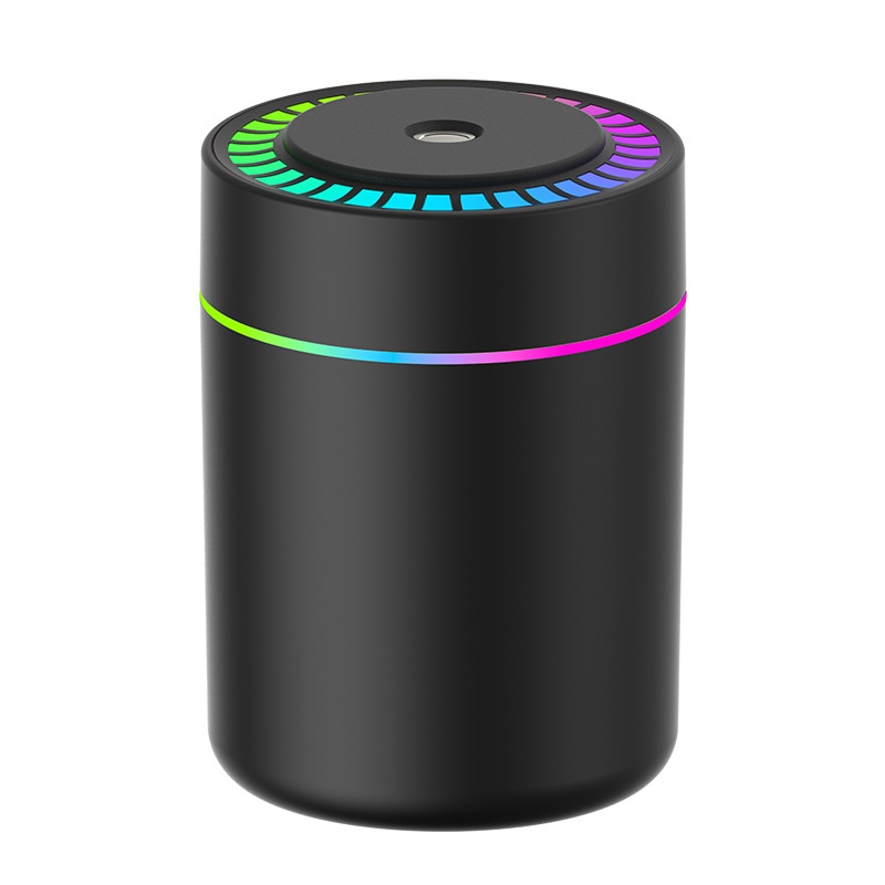 Humidificador RGB portátil y mini difusor de aire USB, generador de nano niebla de 180 ml con iluminación ambiental vibrante, carga tipo C, funcionamiento silencioso para el hogar.
