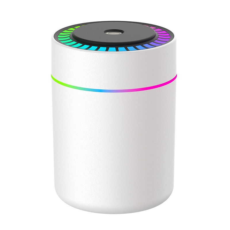 Humidificador RGB portátil y mini difusor de aire USB, generador de nano niebla de 180 ml con iluminación ambiental vibrante, carga tipo C, funcionamiento silencioso para el hogar.