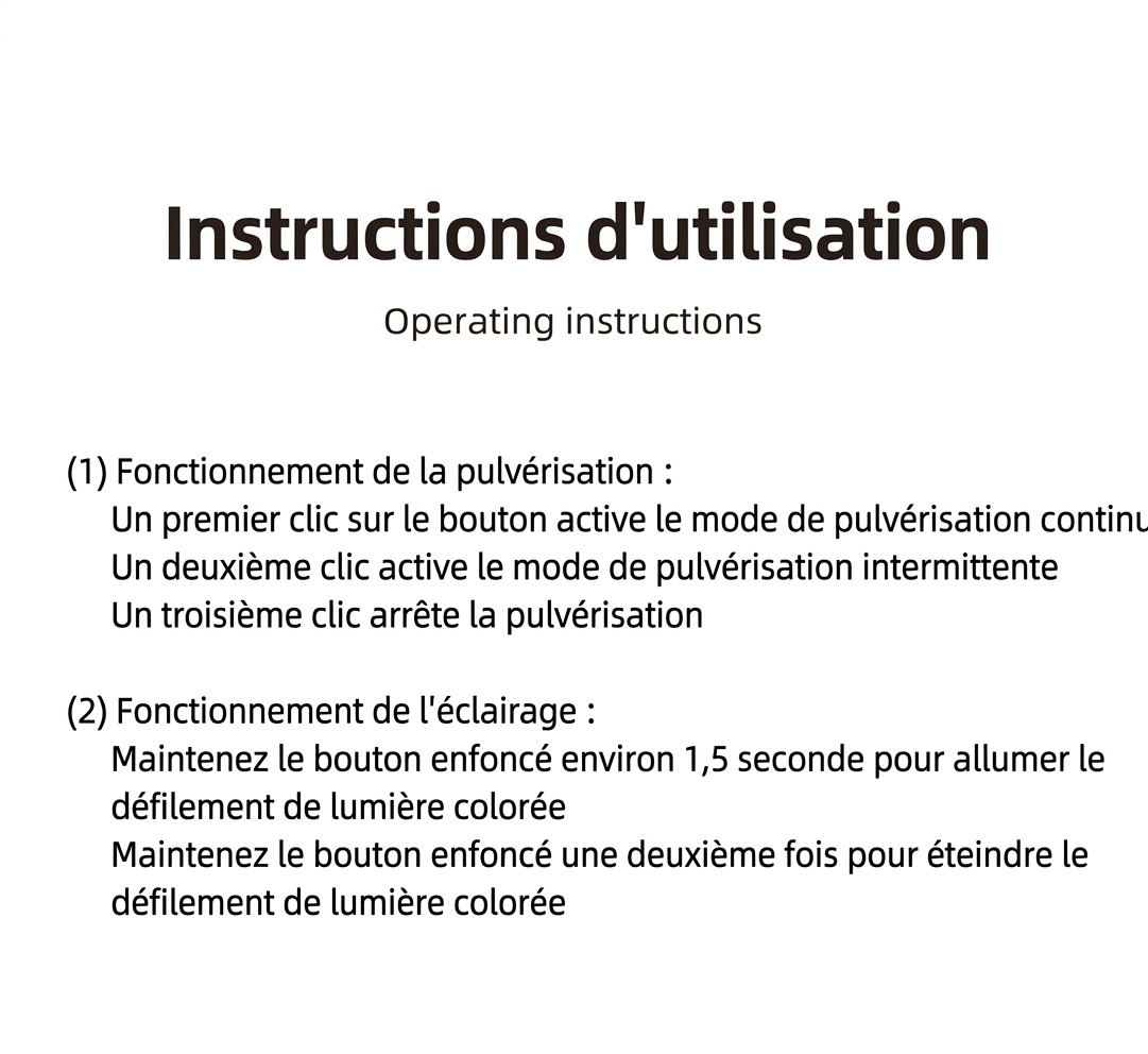 Humidificateur portable BW-1 Mini, diffuseur d'air USB silencieux avec veilleuse LED colorée, technologie de brumisation fine et 2 modes de pulvérisation pour la maison, le bureau et la voiture