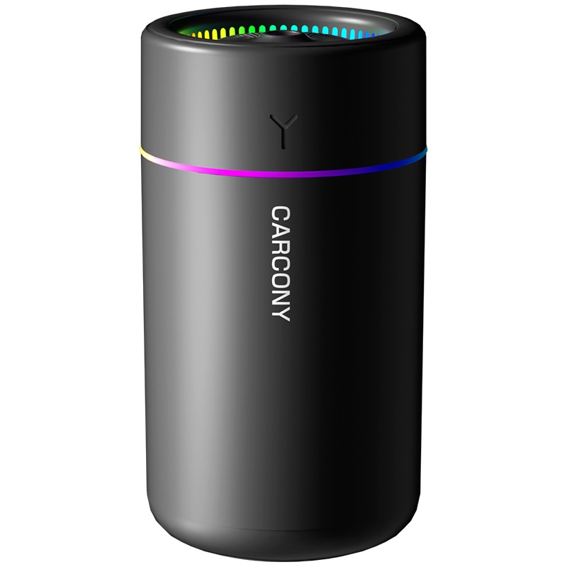 Mini humidificador portátil USB y difusor de aceites esenciales, 280 ml, generador de niebla silencioso con luz nocturna RGB para aire fresco e hidratación de la piel, hogar, oficina, coche.