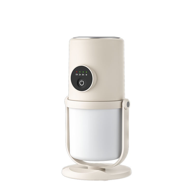 Humidificador USB portátil, difusor de niebla continua silenciosa de 280 ml con luz nocturna relajante, rotación de 360° y temporizador inteligente para el hogar, la oficina y los viajes.