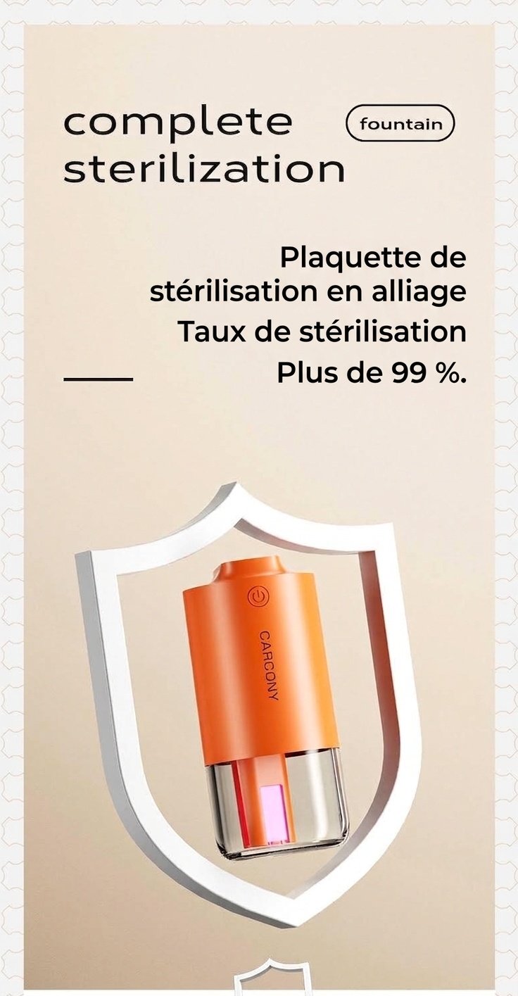 Humidificateur et stérilisateur d'air intelligent pour voiture, diffuseur de brume fine à démarrage/arrêt automatique avec purification à 360°, fonctionnement ultra-silencieux et nettoyage facile pour véhicules