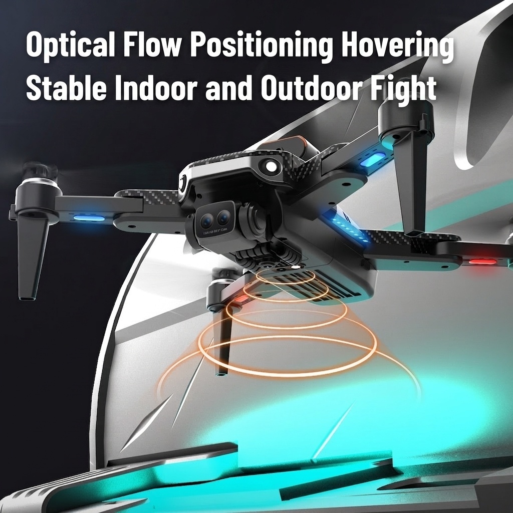 P9 GPS Drone with 8K HD Electric Quad Camera, Optical Flow Positioning, Brushless Motor, 5-Sided Obstacle Avoidance, Foldable FPV Quadcopter