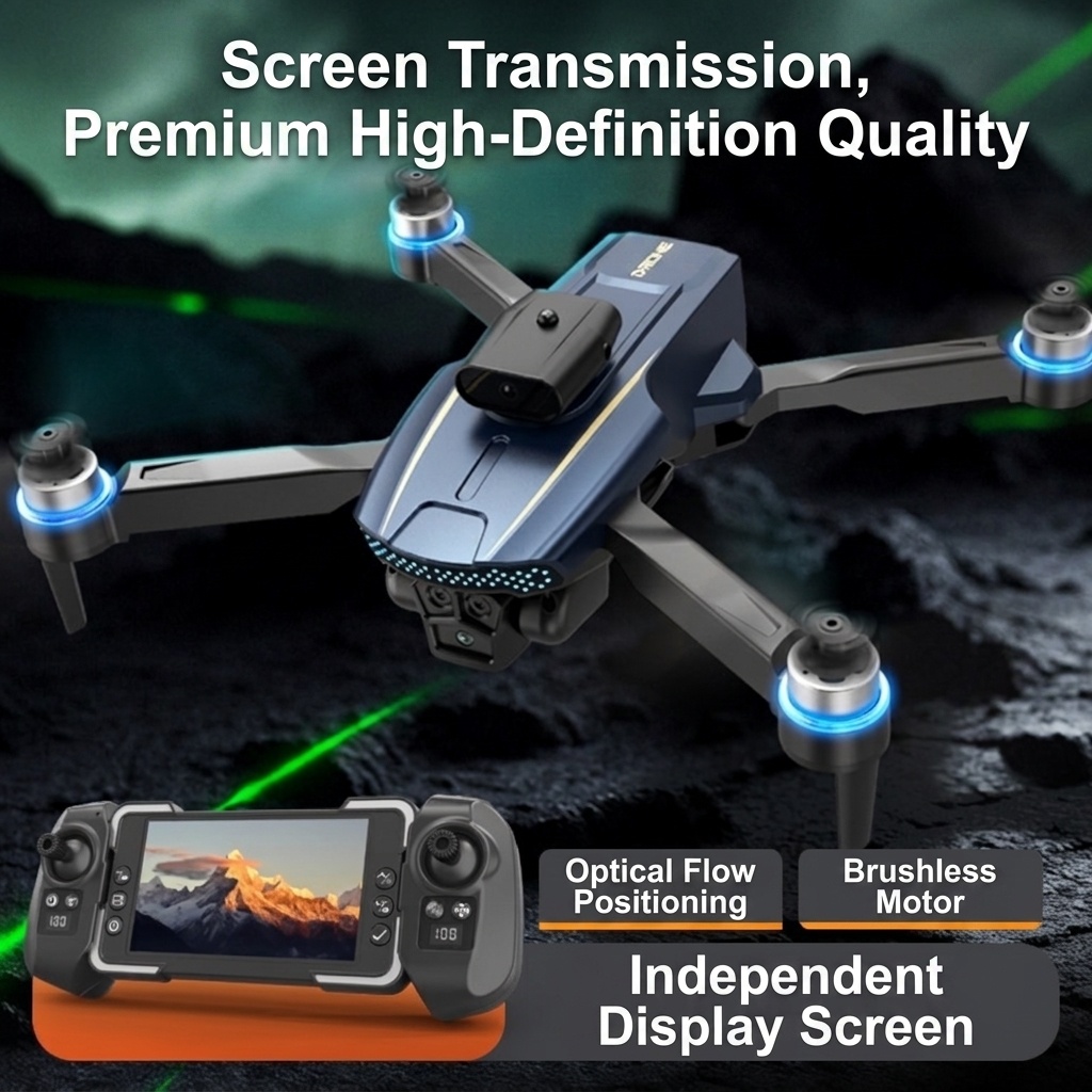 LF676 Brushless Drone with 4K Camera, GPS Long Range FPV, Intelligent Obstacle Avoidance, Dedicated Display Remote Control