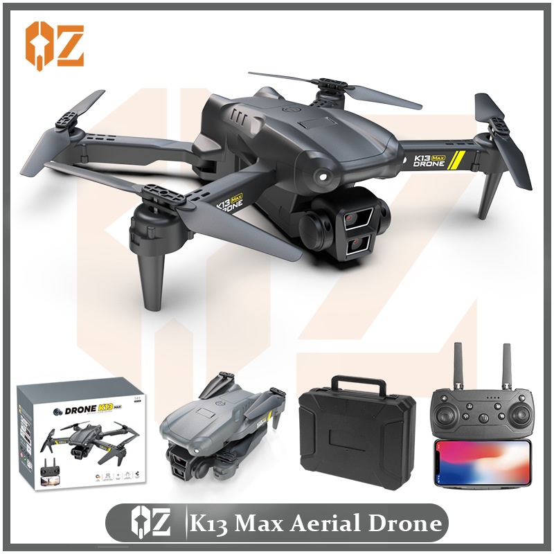 K13 Max 4K Dual Camera Drone, Foldable RC Quadcopter with Altitude Hold, App Control, and Long Flight Time