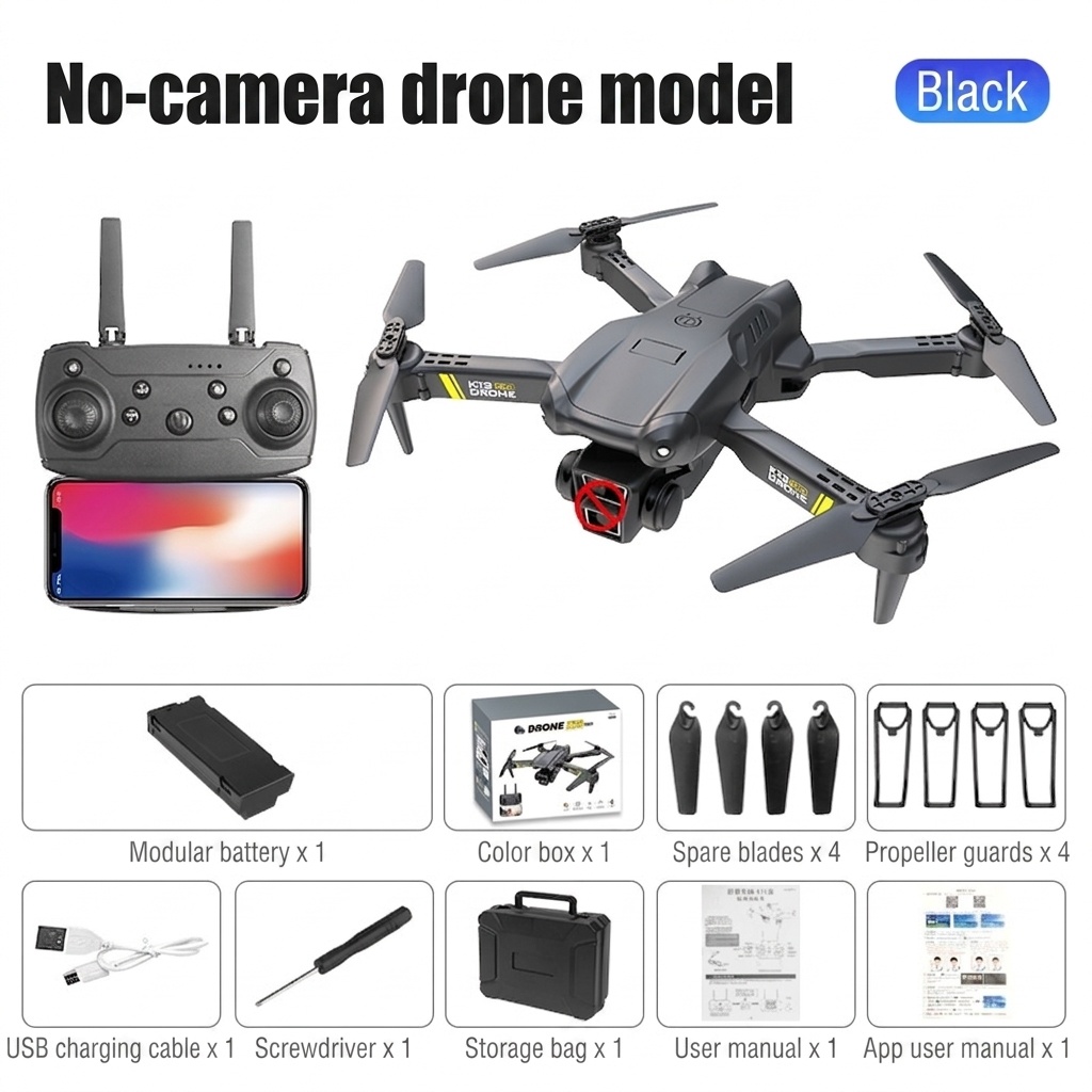 K13 Max 4K Dual Camera Drone, Foldable RC Quadcopter with Altitude Hold, App Control, and Long Flight Time