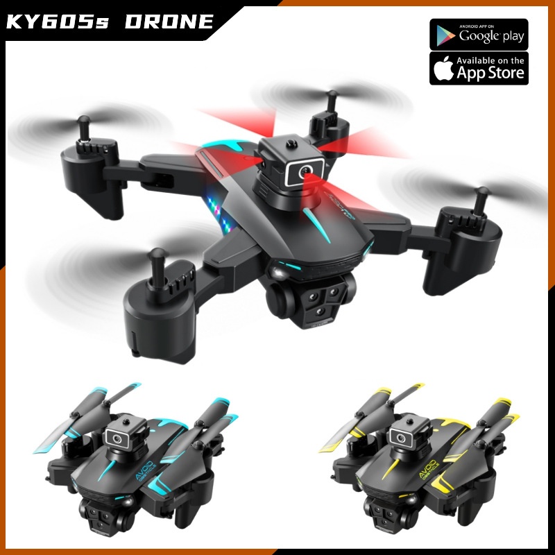KY605s Foldable HD Camera Drone with Intelligent Obstacle Avoidance, Optical Flow Hovering, RC Quadcopter for Beginners