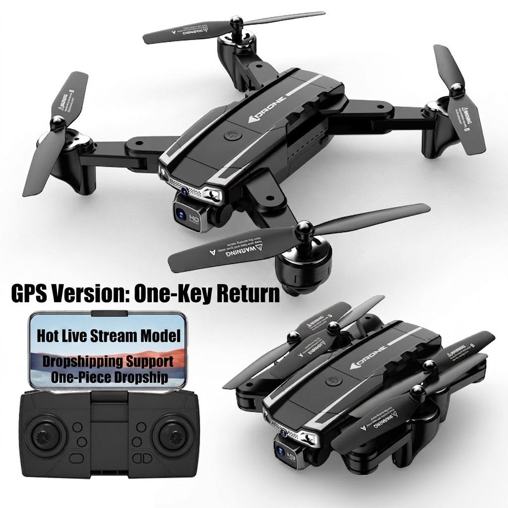A5S Foldable 8K HD Drone with Intelligent Obstacle Avoidance, GPS Auto Return, Optical Flow Positioning, RC Quadcopter