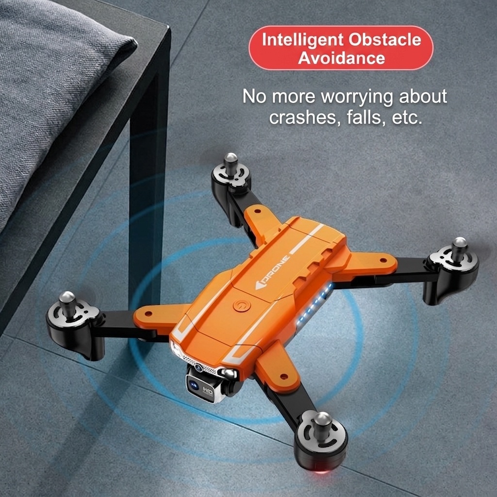 A5S Foldable 8K HD Drone with Intelligent Obstacle Avoidance, GPS Auto Return, Optical Flow Positioning, RC Quadcopter