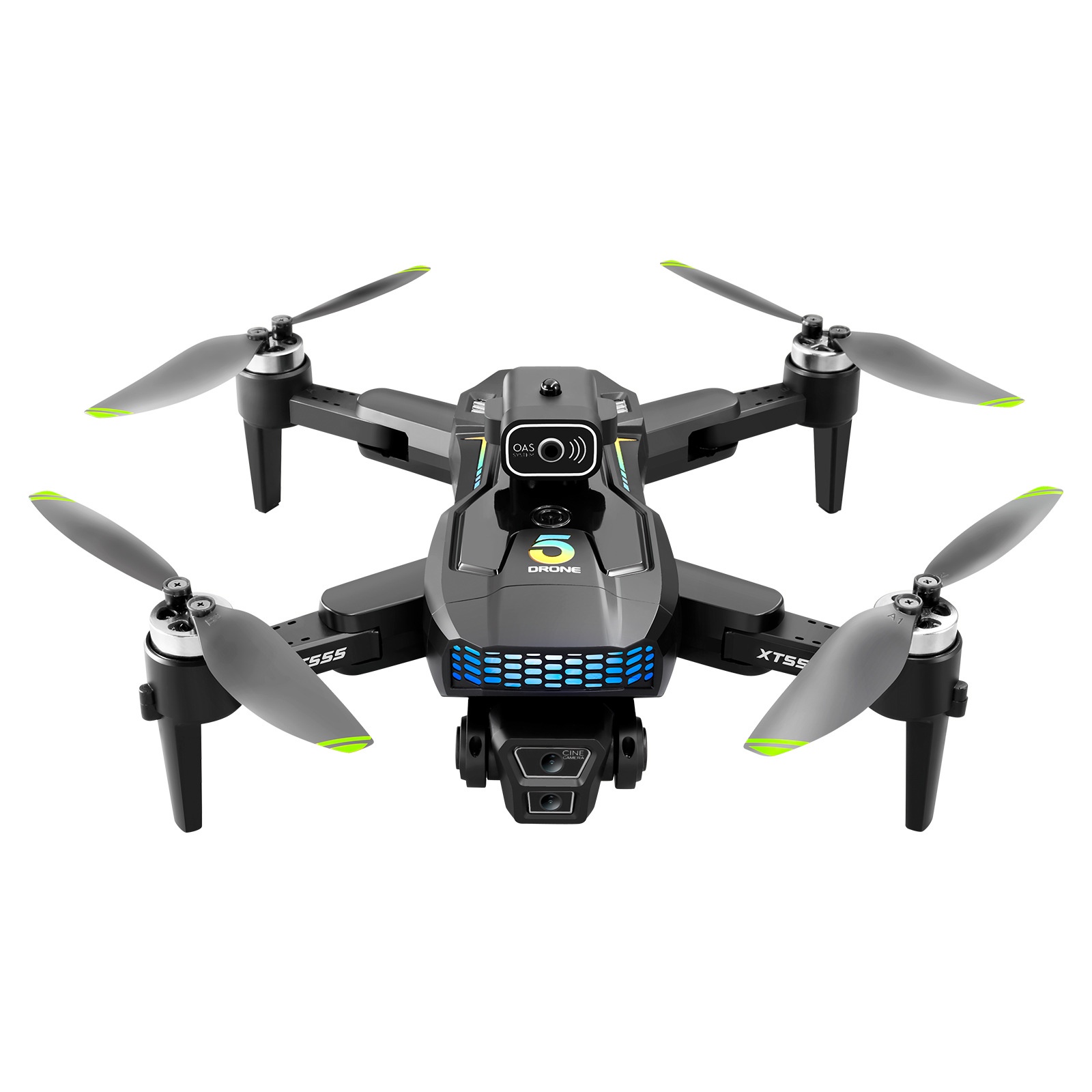 XT555 Screen Drone with HD Camera, GPS Positioning, Intelligent Obstacle Avoidance, 5.64-inch Screen Remote Control