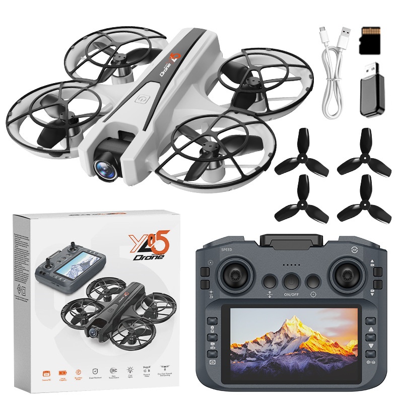 YL05 Brushless Drone with HD Camera, Optical Flow Positioning, Smart Remote Control, Long Flight Time RC Quadcopter