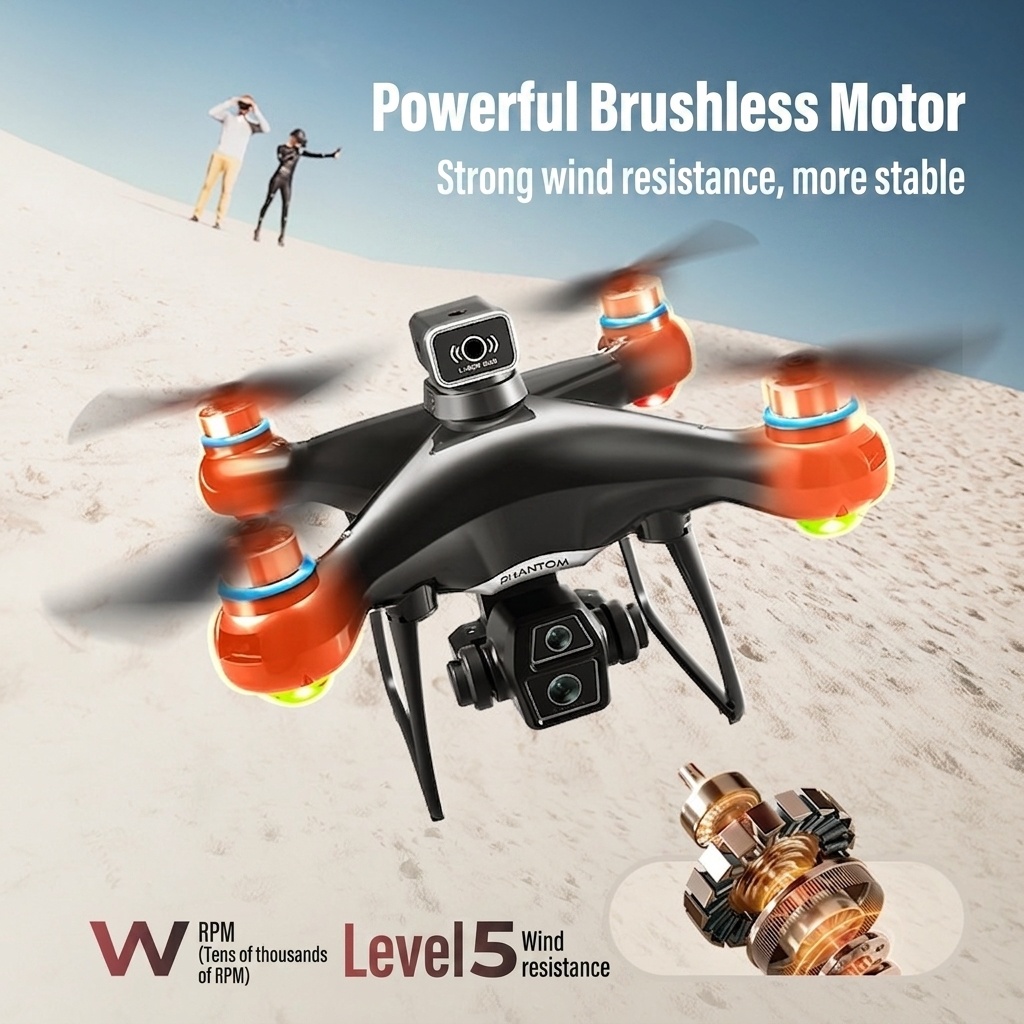 Z3 Elf 8K Drone with Dedicated Screen Remote Control, Brushless Motor, Intelligent Obstacle Avoidance, Foldable Quadcopter