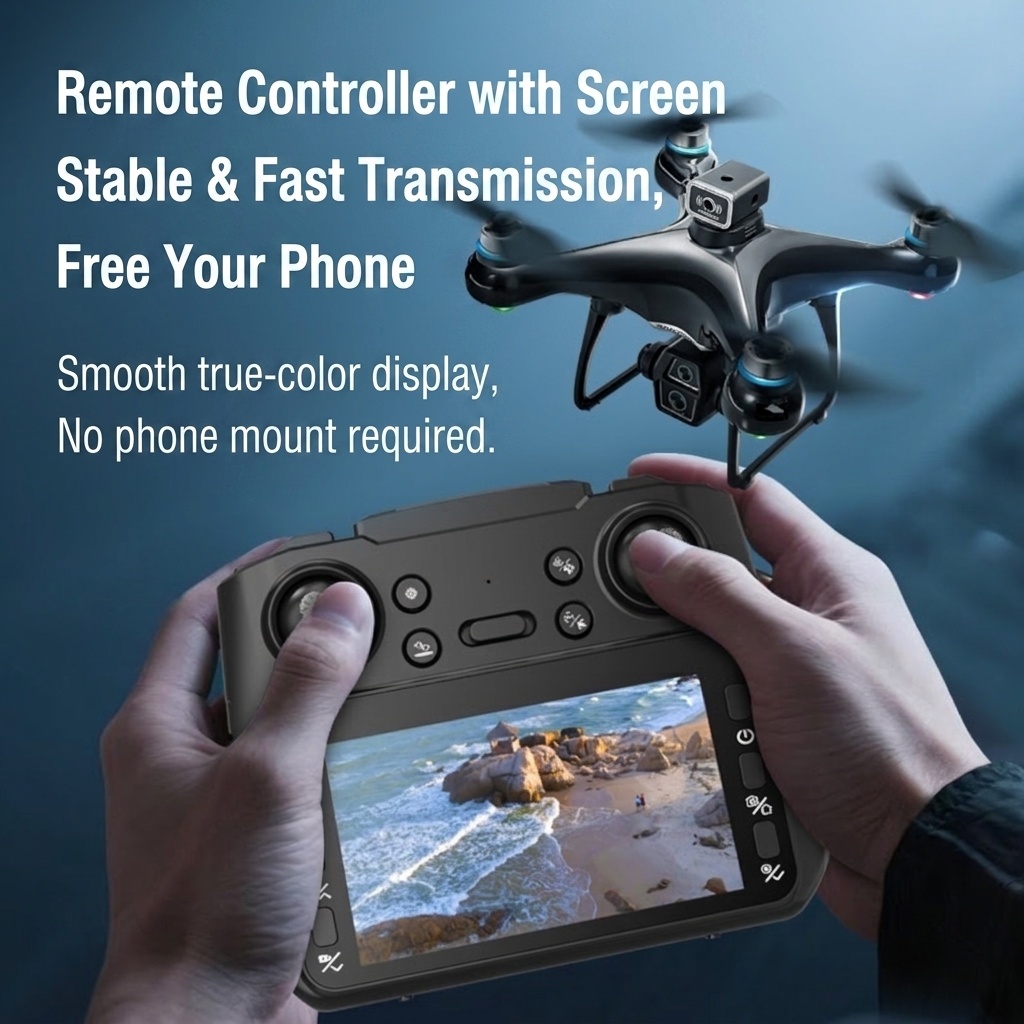 Z3 Elf 8K Drone with Dedicated Screen Remote Control, Brushless Motor, Intelligent Obstacle Avoidance, Foldable Quadcopter
