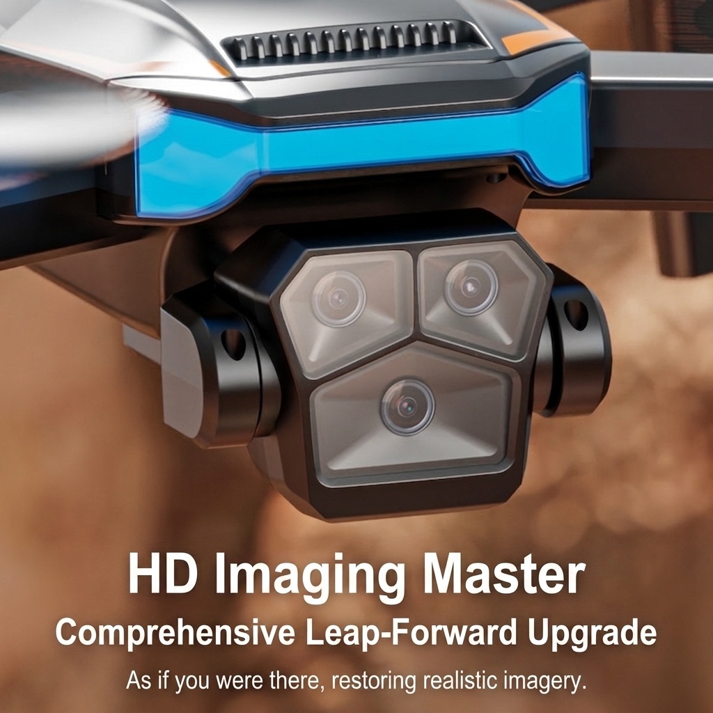P9S Brushless Drone with 4K HD Camera, 360° Laser Obstacle Avoidance, Optical Flow Hovering, Foldable RC Quadcopter