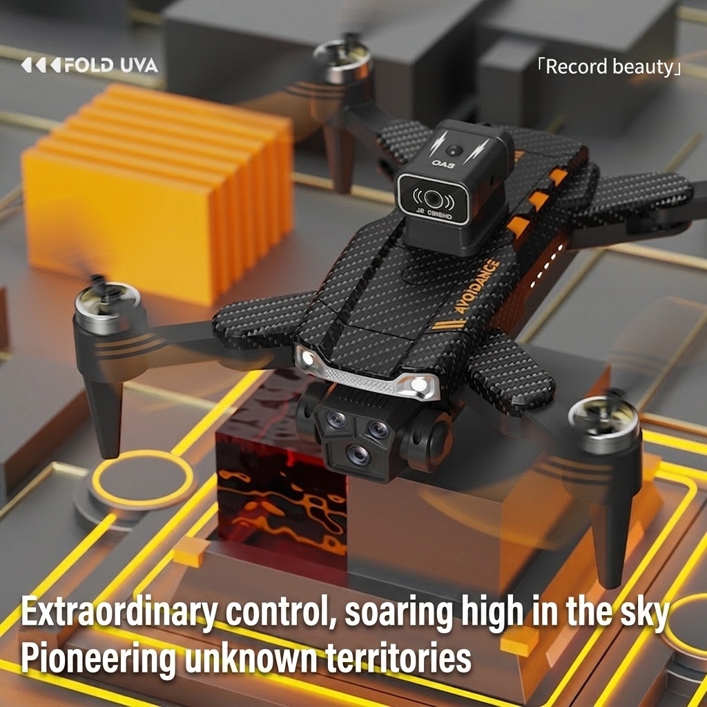 JS22 PRO 8K HD Drone with 360° Obstacle Avoidance, Optical Flow Positioning, Brushless Motor, Foldable RC Quadcopter