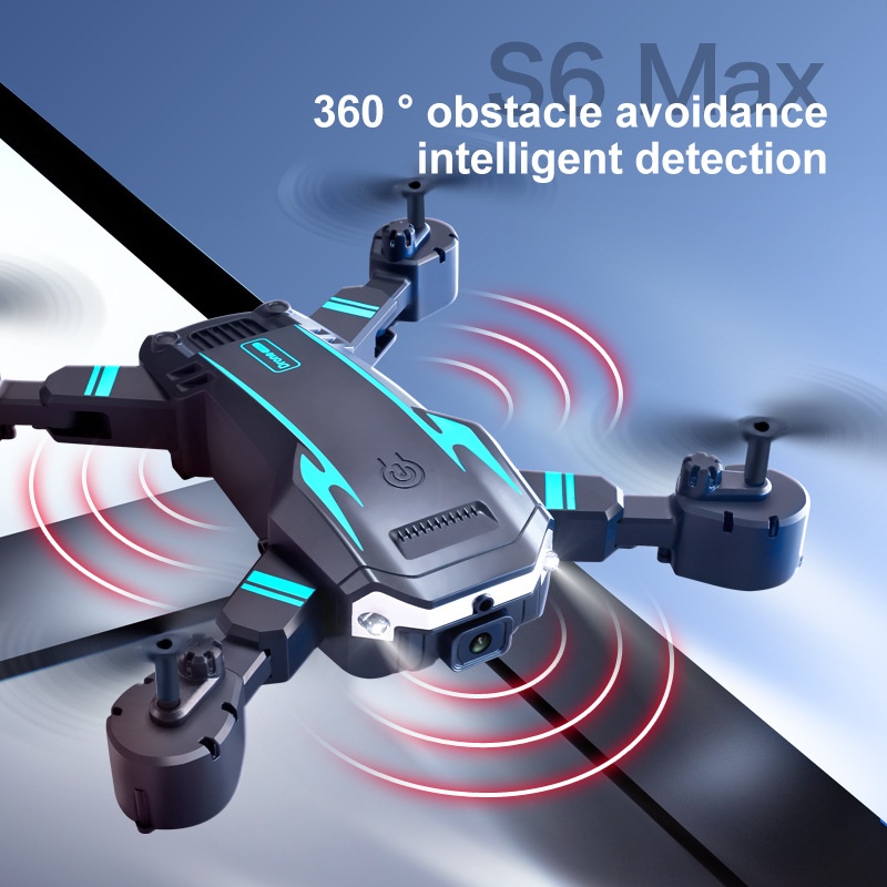 S6 Max 8K Dual Camera Drone with 360° Intelligent Obstacle Avoidance, Optical Flow Localization, Foldable RC Quadcopter