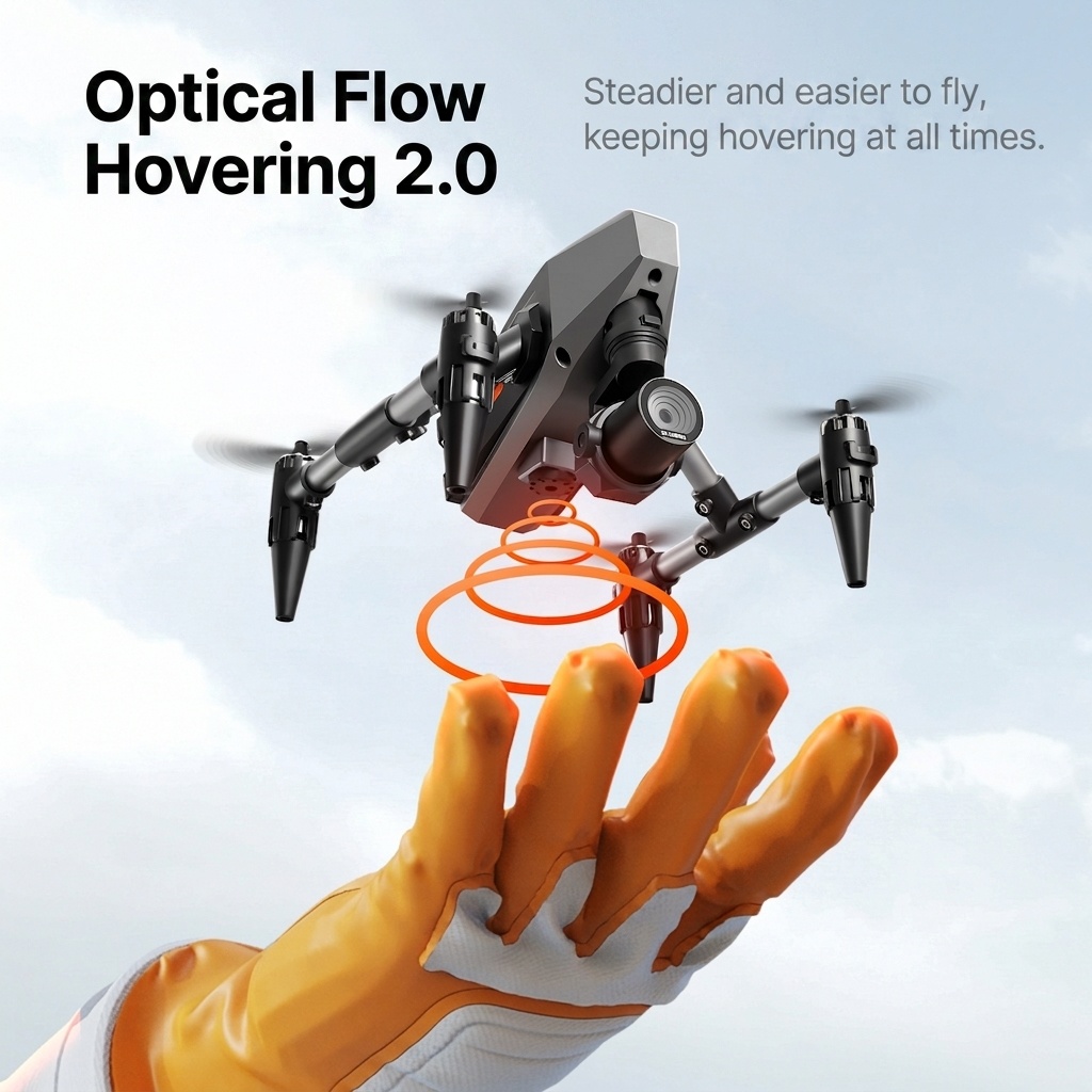 XD1 PRO Drone with 4K/6K/8K High-Resolution Camera, Advanced Optical Flow Positioning, Durable Alloy Body RC Quadcopter