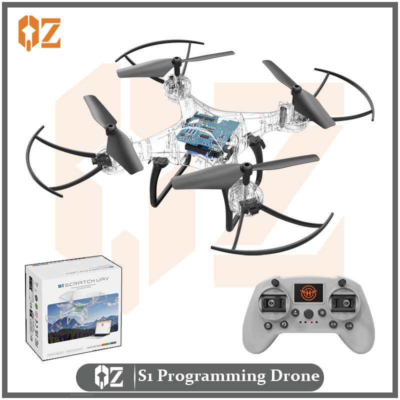 S1 Programming Drone, Educational RC Quadcopter for Kids, Block-Based Coding, Stable Flight, Aerial Stunts