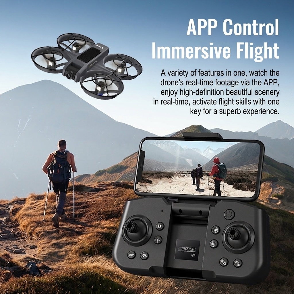X226 Brushless FPV Drone with VR Headset, HD Camera, Integrated Screen Remote, Foldable RC Quadcopter