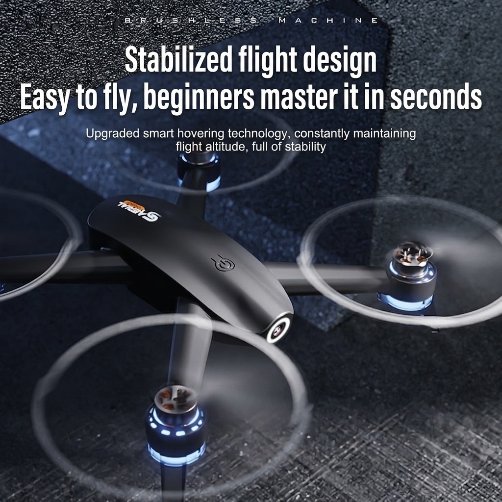 S27 Brushless Drone with HD Camera, GPS Positioning, Optical Flow Hovering, Long Flight Time RC Quadcopter