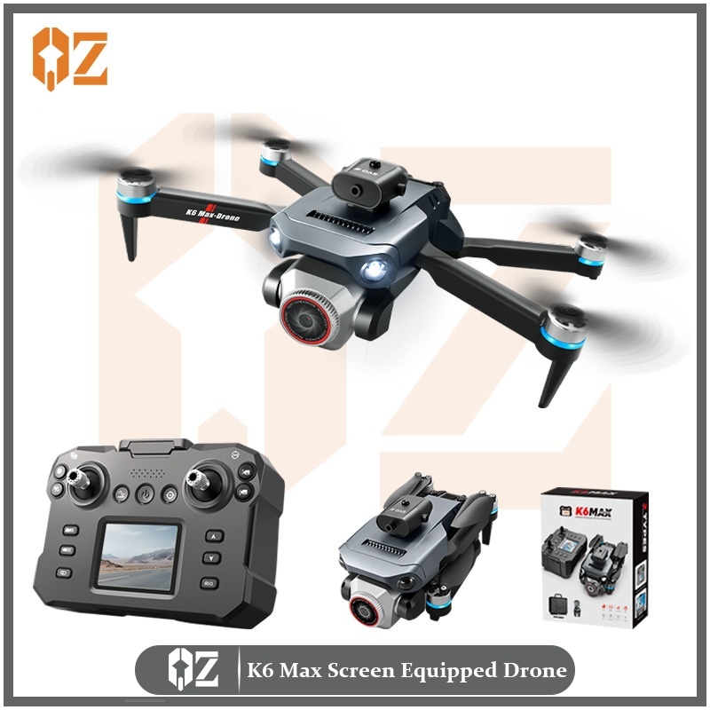 K6 Max Drone with 4K Camera, GPS Positioning, Screen-Equipped Remote Control, Brushless Motor, Obstacle Avoidance