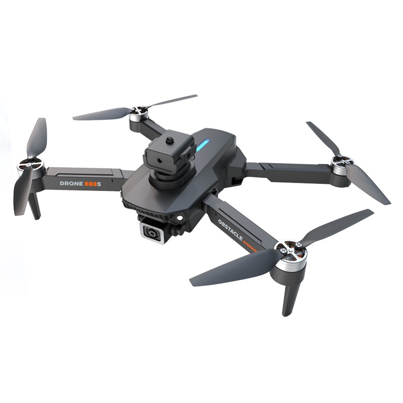 E88S Brushless Drone with Dual HD Camera, Optical Flow Positioning, 360° Obstacle Avoidance, Foldable RC Quadcopter