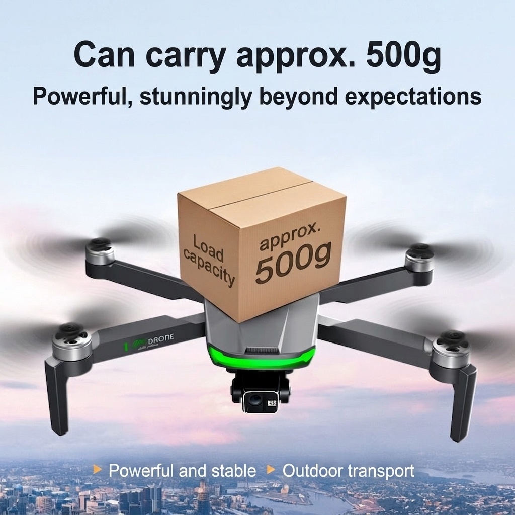 S155 GPS 5G Drone with 4K Camera, 3-Axis Gimbal, 360° Obstacle Avoidance, 500g Payload Capacity, 40-Min Flight Time