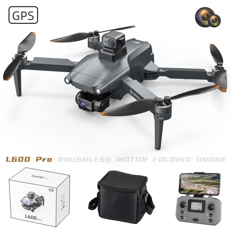 L600 Pro 4K GPS Drone with 360° Obstacle Avoidance, Brushless Motor, GPS Auto Return, Foldable RC Quadcopter