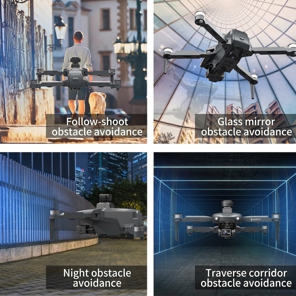 L600 Pro 4K GPS Drone with 360° Obstacle Avoidance, Brushless Motor, GPS Auto Return, Foldable RC Quadcopter